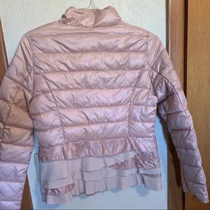 T Tahari Jackets & Coats - T Tahiti blush pink ruffle jacket medium T Tahari Jackets & Coats - T Tahiti blush pink ruffle jacket medium